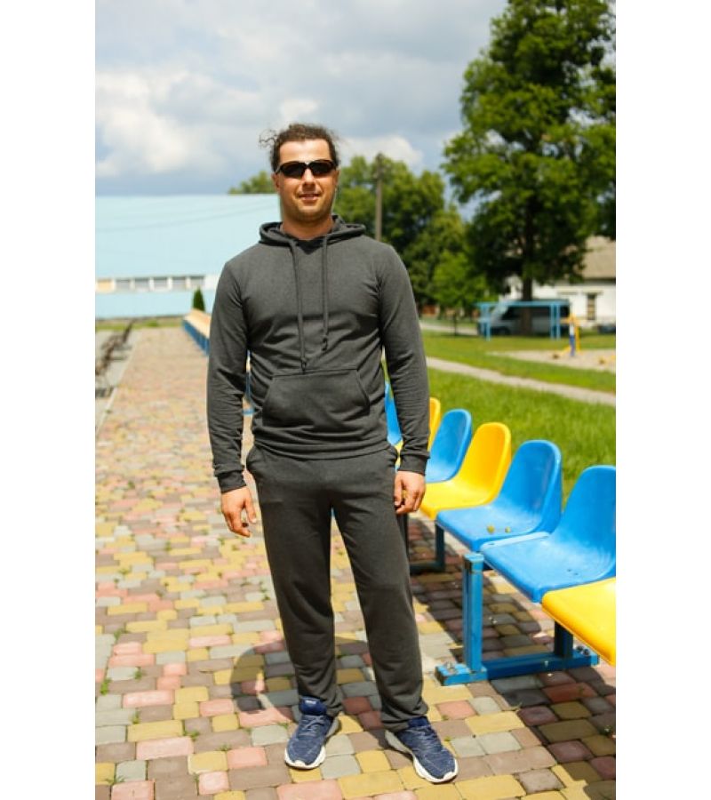 Чоловічий спортивний костюм Markin темно-сірий меланж